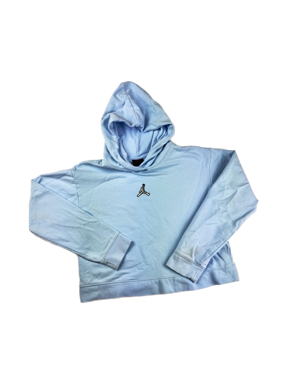 Nike Jordan Kids Jumpman Hoodie Light Blue Pullover Sweatshirt 12-13 Yrs